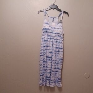 Laura Ashley Sky Blue and White Dress